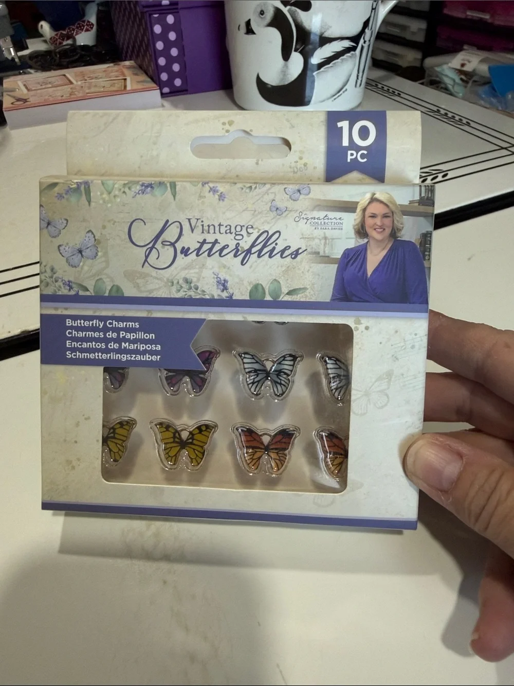 Crafters Companion Vintage Butterflies Charms and Lace
